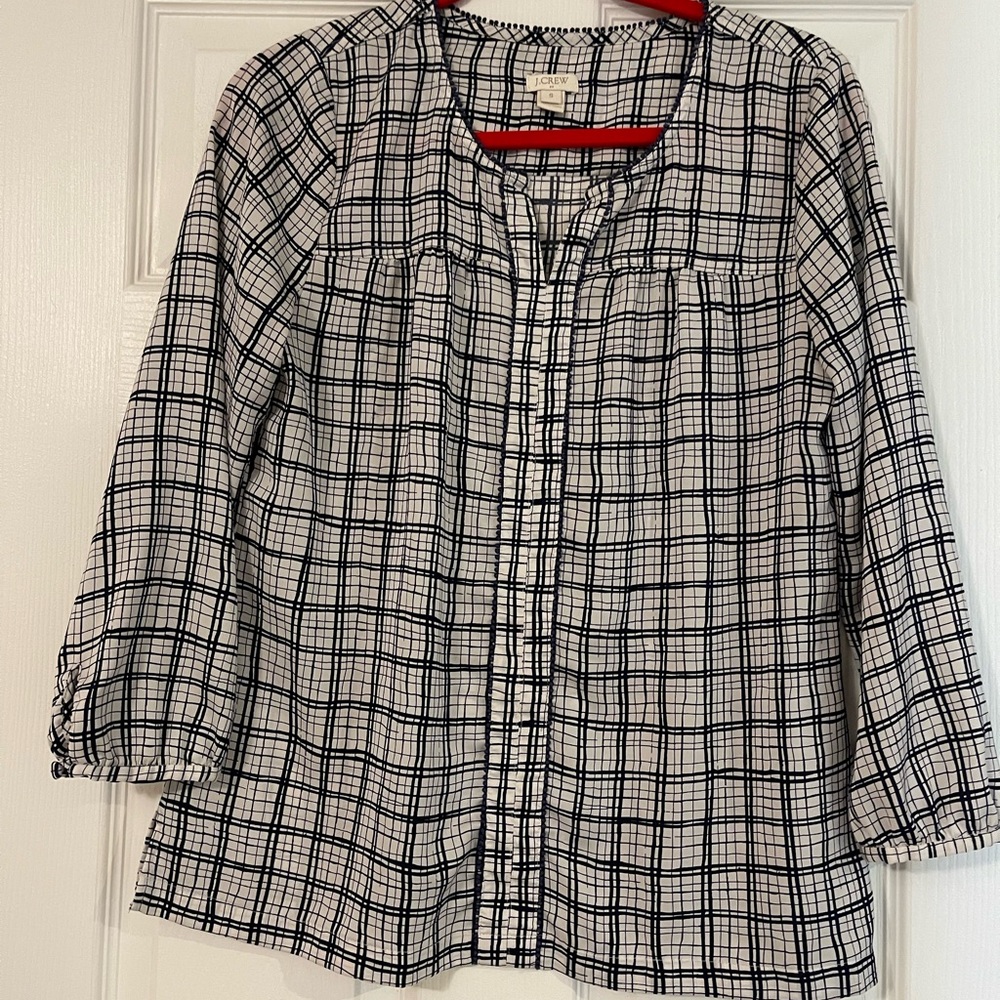 Modern Plaid Top
